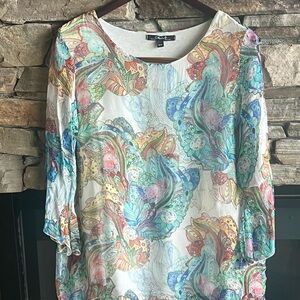 CHARLIE B Multicolor Floral Women's Blouse